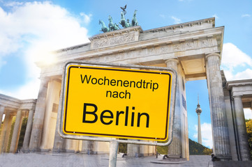 Obraz premium Wochenendtrip nach Berlin