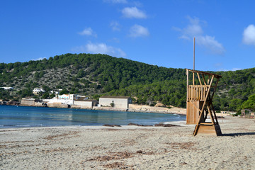 Playa de Ses Salines en Ibiza, España