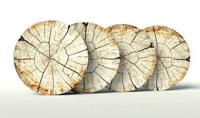 Cross section tree stump, background