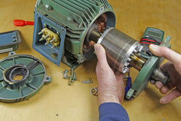 repairing electric motor