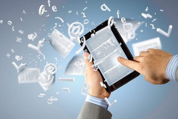 e book reader and books