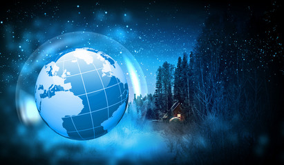 World christmas ball