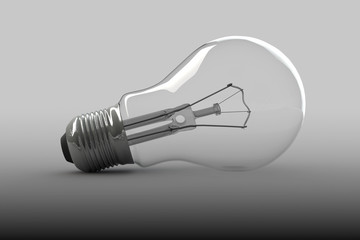 Light Bulb on a white © doomu