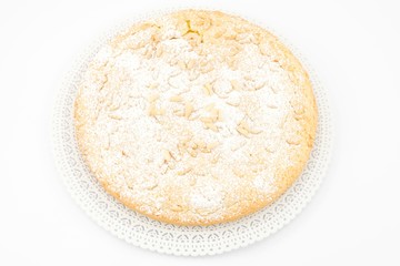 Torta della nonna- con crema e pinoli