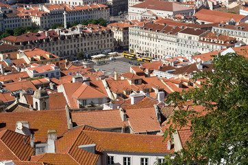 Fototapeta na wymiar panorama Lisbonne