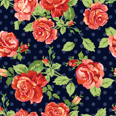 dark rose seamless background