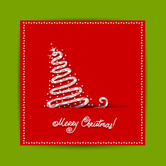 Christmas postcard design, snake 2013