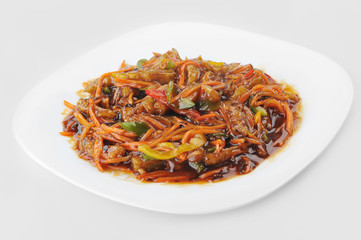 chicken with red sauce