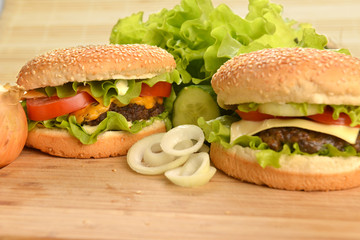 Tasty hamburger