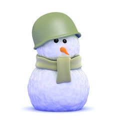 Snowman soldier