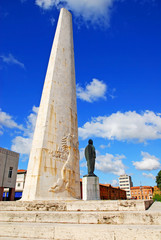 Italy, the Baracca monument in the city of Lugo.