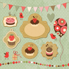 Set of Holiday elements