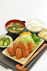 カキフライ定食