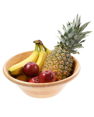 wooden fruit bowl