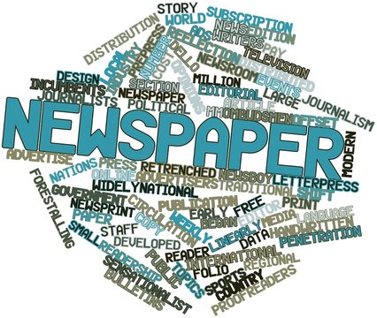 Word cloud for Newspaper