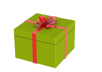 Green gift box