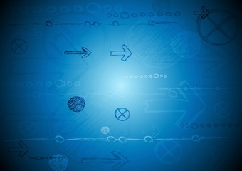 Concept vector technical drawing