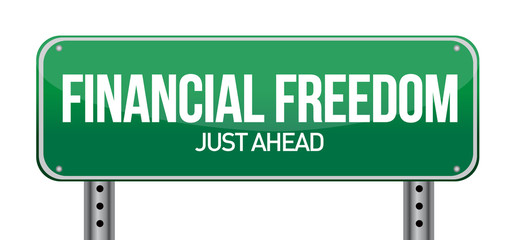 financial freedom street sign