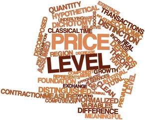 Obraz premium Word cloud for Price level