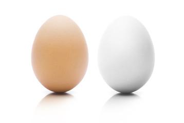Braunes und Weißes Ei