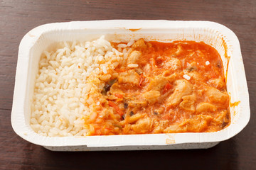 frozen rice with chicken