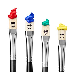 paint brush art and craft