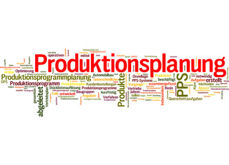Fototapeta premium Produktionsplanung