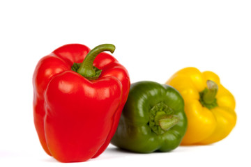 Roter, gelber und grüner Paprika III