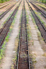 Obraz premium Railway train line