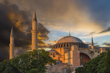 Fototapeta na wymiar Hagia Sophia, Stambuł, Turcja