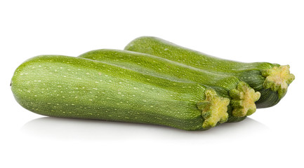 zucchini isolated on white