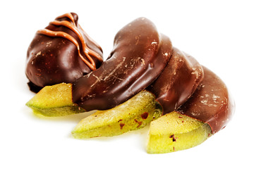 Fette di cedro ricoperte di cioccolato