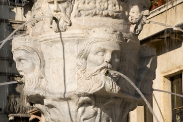 Closeup Fountain of Madonna Verona - Italy