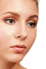 Obraz premium Portrait of the young beautiful girl