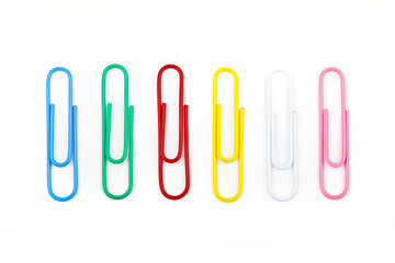 Different Colored Paper Clips