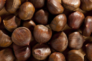 Raw Organic Brown Chestnuts