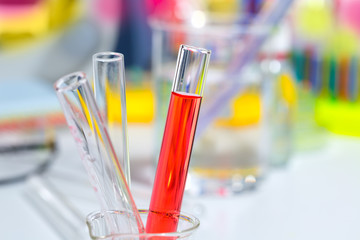 Chemical scientific laboratory stuff test tubes