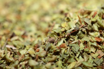 Dried oregano  as food background