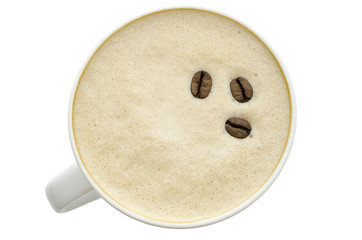 top view of a coffee