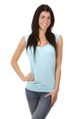 Obraz premium casual brunette