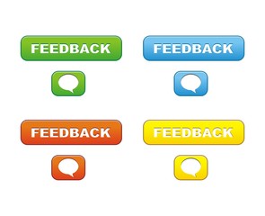 colorful feedback button
