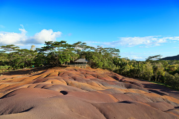 Chamarel seven colored earths in Mauritius