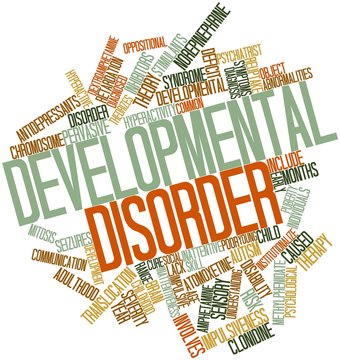 Word cloud for Developmental disorder
