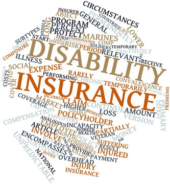 Word cloud for Disability insurance