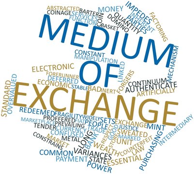 Word cloud for Medium of exchange