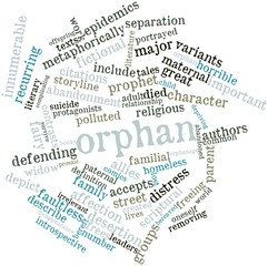 Fototapeta premium Word cloud for Orphan