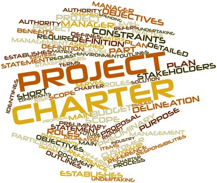 Word cloud for Project charter
