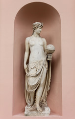 Neoclassic Marble Statue in its Niche