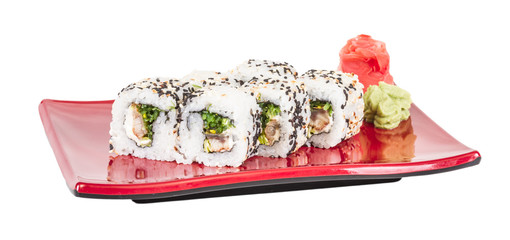 Japanese traditional Cuisine - Maki Roll with Nori , Cream Chees