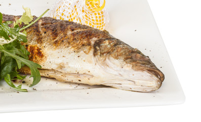Sea-bass with vegetables